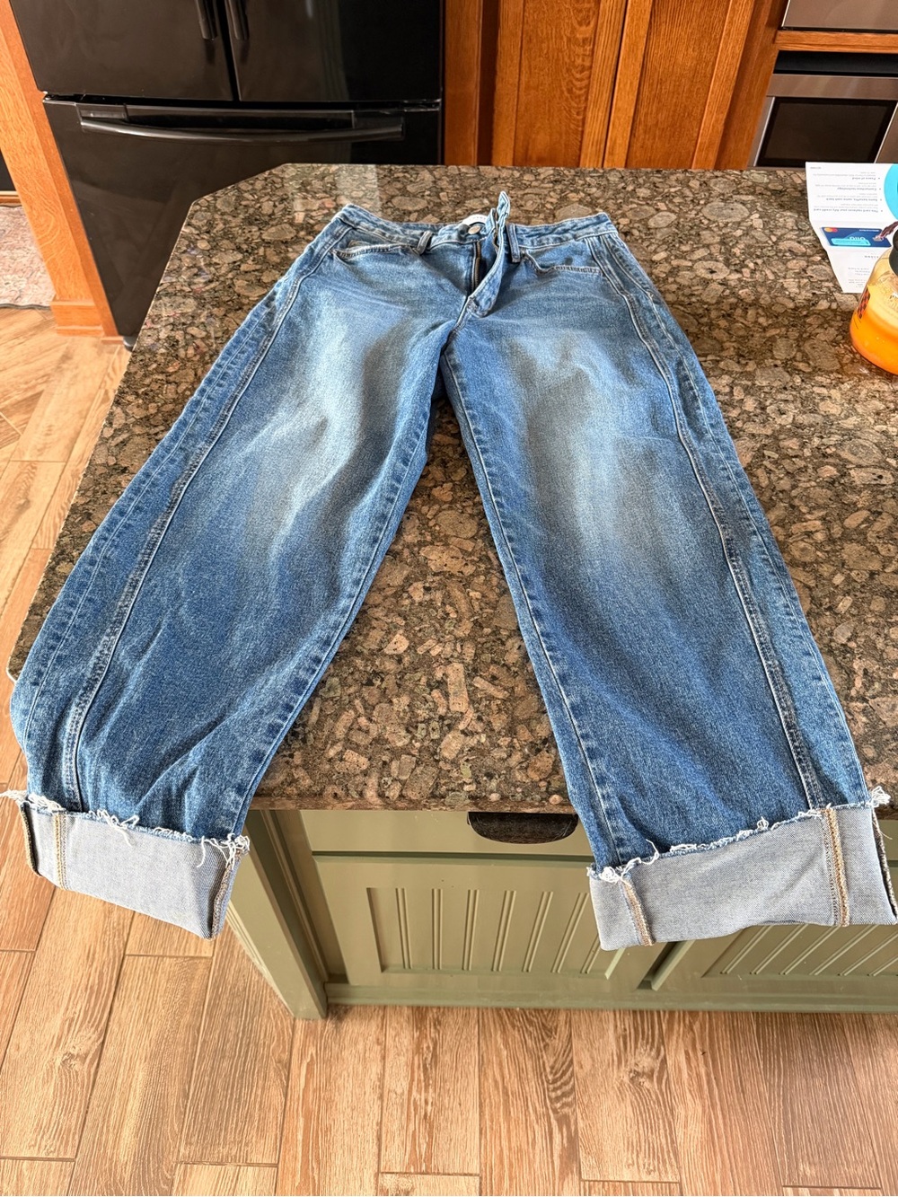 Women's Blue Wide Leg Jeans - Classic Flare Style